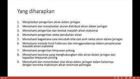 Masalah Aliran Maksimal