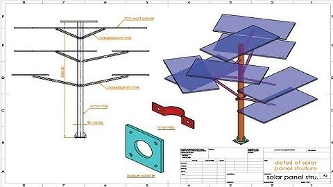 #Solar tree mounting structure design#Solar tree design with branch design solar panel structure#