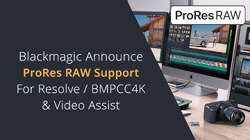 Apple ProRes RAW Support for DaVinci Resolve, the BMPCC4K and Blackmagic Video Assist 12G Monitor