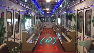 🚇🎄🎁🎉НОВОГОДНИЙ ПОЕЗД МЕТРО-2021 ~ Кольцевая линия (ускоренное)