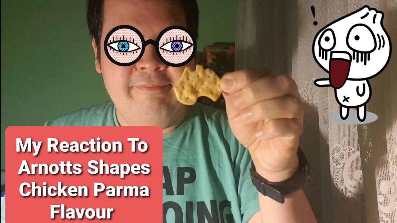 Parma Shapes My Reaction To Arnotts Shapes Chicken Parma Flavour - YouTube