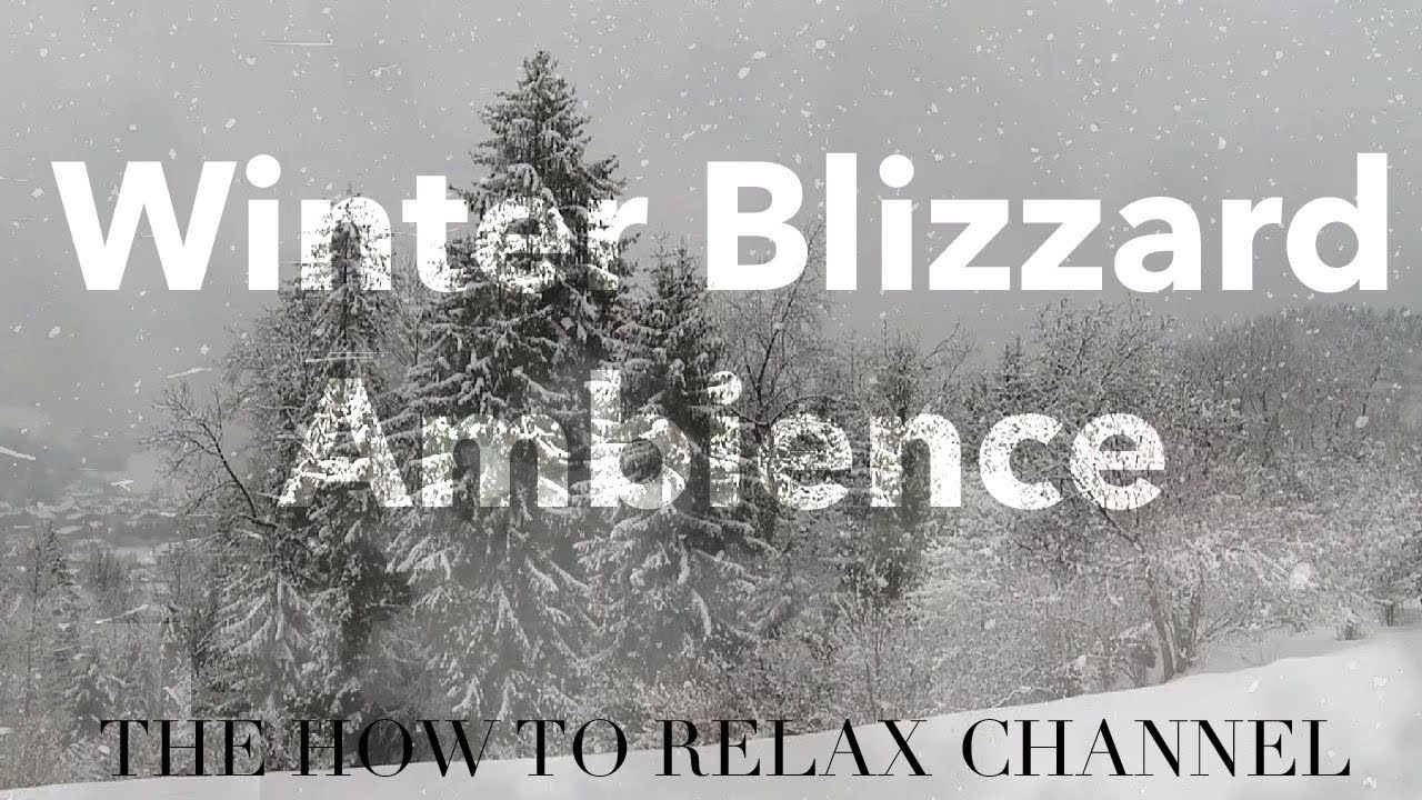 1 HOUR Winter Blizzard Storm Ambience - Howling Wind Sounds for ...