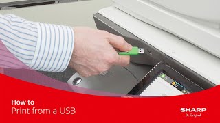 How to Guide | How to Print from a USB on a Sharp MFP Profile