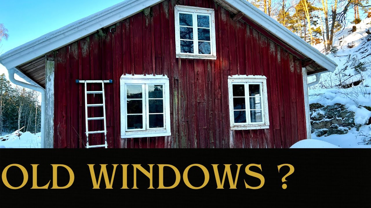 Swedish off grid log cabin: Pt. 3 - Old Windows repair.
