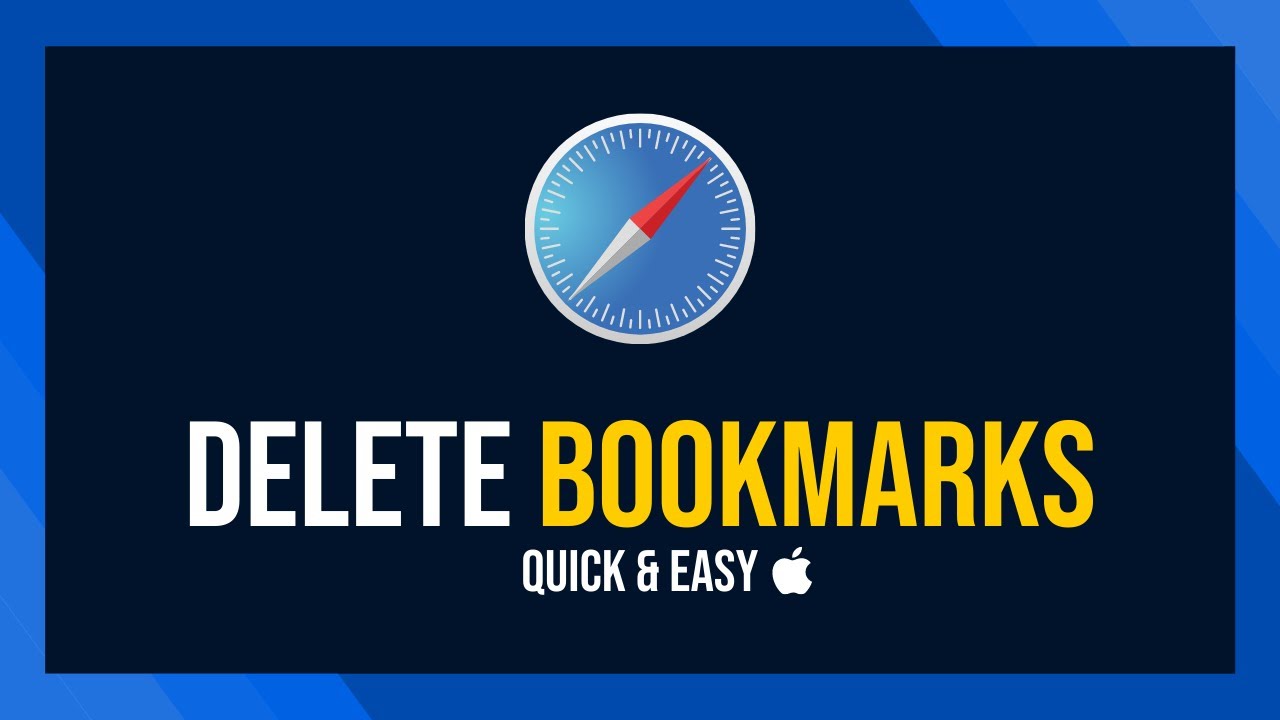 delete bookmarks safari mac