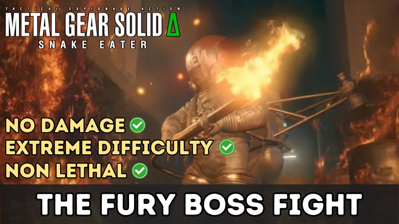 Metal Gear Solid 3 Delta - The Fury Boss Fight - Extreme Mode, Non ...
