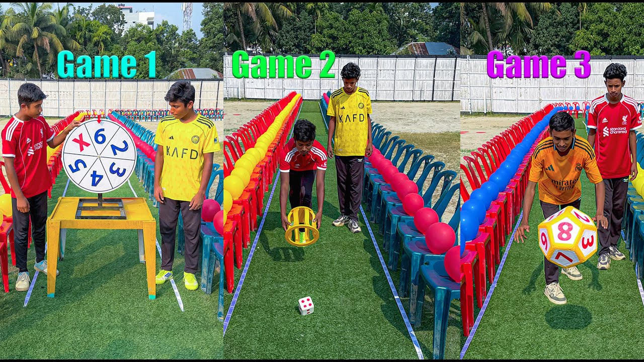 Spin blast , Ludo showdown , Diamond dice -three challenges , one champion !