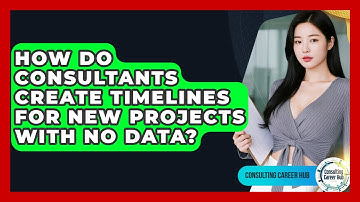 How Do Consultants Create Timelines For New Projects With No Data? - Consulting Career Hub
