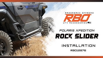 Polaris Xpedition 2 Seat Rock Sliders Install