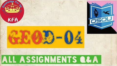 #GEOD-04  All assignment Q & A in one video