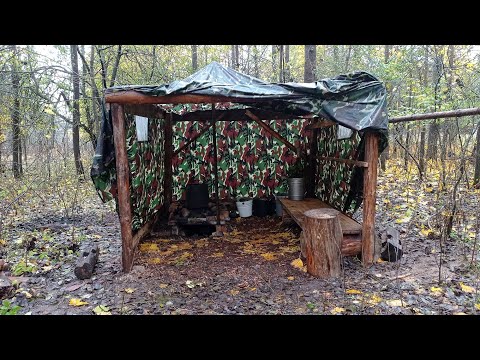 Походная БАНЯ с РАКАМИ на хуторе ЗЕМЛЯНИЧНОМ в лесу У РЕКИ. №17