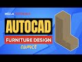 AutoCAD Furniture Design በአማርኛ: Design Cabinet #furnituredesign