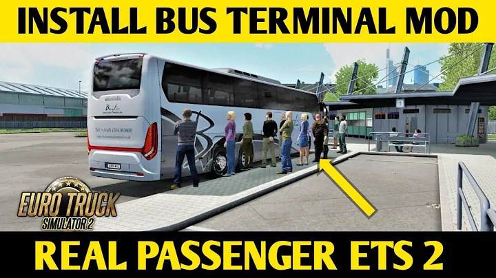 How to Install Full Map Bus Terminal + Passenger Mod Tutorial in Euro Truck Simulator 2 | ETS2 V1.36