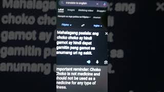 What If Choko Choko Mahalagang Paalala