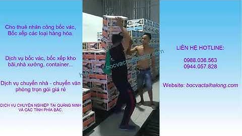 Cho thuê bốc vác tại Hạ Long | Bốc xếp mọi loại hàng hóa giá rẻ 0944.057.828