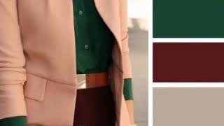 تنسيقات الملابس الألوان الخريفية  | Combinaison couleurs hiver 