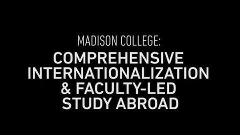 Comprehensive Internationalization and Faculty-Led Study Abroad