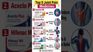 Top 5 Joint Pain Medicines 💊 | Arthritis, Swelling &amp; Muscle Pain Relief | #shorts