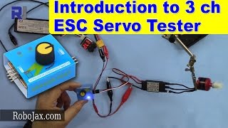 Multi RC Digital ESC Servo Tester 3CH ECS Consistency Speed Controler PoweDOFS