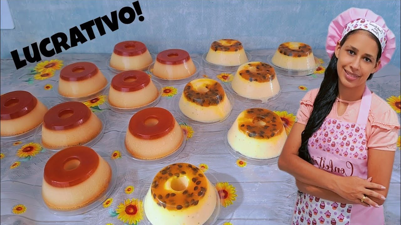 PUDIM NO POTE|| 2 SABORES DELICIOSO || FAÇA E VENDA !