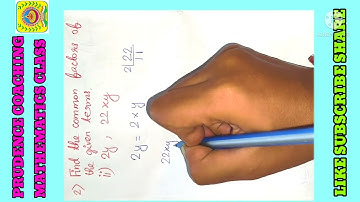 Find the common factor of the given terms 2y and 22xy #Factorisation #ncert_maths_8 #class_8th_maths