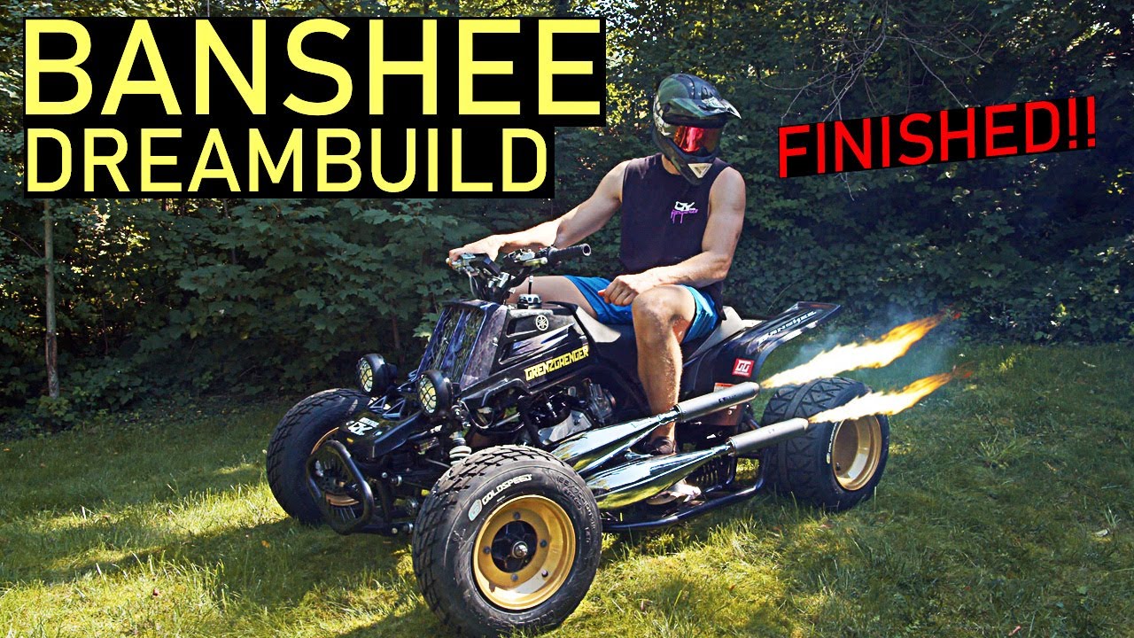 FINISHING THE BANSHEE REBUILD - [ FIRST START+ CRAZY SOUND!! ] - YouTube