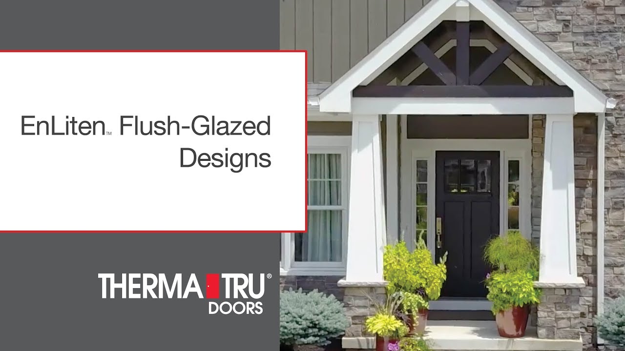 Therma Tru Enliten Flush Glazed Designs