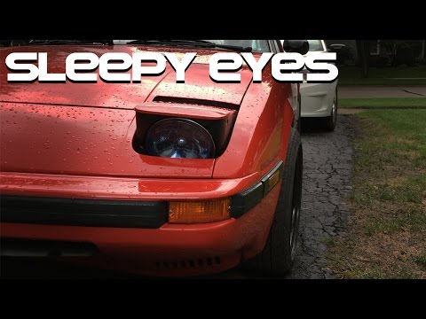 Mazda Rx7 Sleepy Eye Headlight (How To)