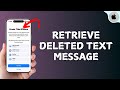 How To Retrieve Deleted Text Message on iPhone