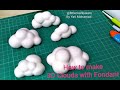Tutorial 3D Clouds with Fondant #cloudfondanttutorial #3dcloudfondant#3dcloud#fondantdeco