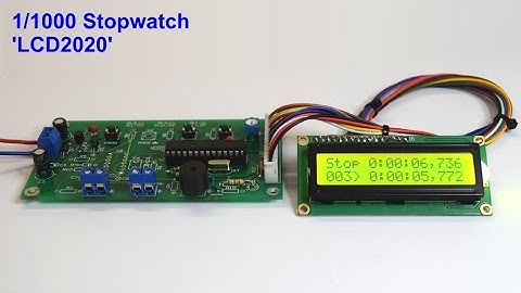 1/1000 LCD Stopwatch H:MM:SS,dcm - Cronometro Millesimale "LCD 2020"