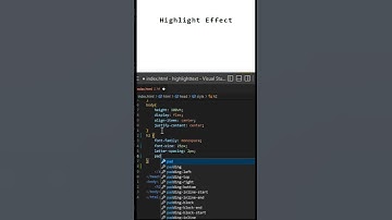 Simple highlight effect html css