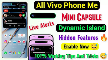 Vivo Phone Me Dynamic Island Mini Capsule Setting Enable Now | Vivo Mini Capsule Hidden Features 🔥