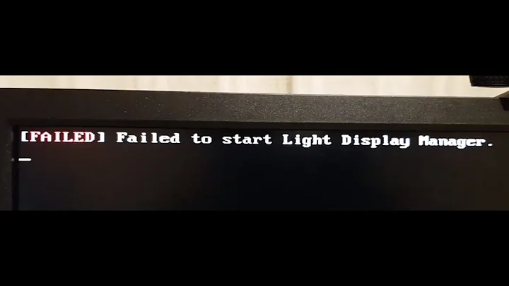ArcoLinux : 1814 Failed to start light display manager - my own mistake 2/2