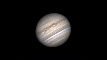 Planetary image Jupiter May 2018   Celestron C9 25 Telescope and 3x barlow lens ZWO ASI224mc camera