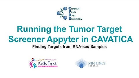 Running the Tumor Target Screener Appyter in CAVATICA (Finding Targets from RNA-seq Samples)