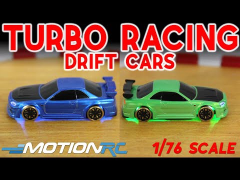 1/76 RC Drift Nissan Skyline GTR R34 by Turbo Racing C64 radio control toy  car 