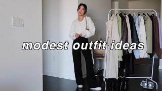MODEST OUTFIT IDEAS  | spring outfit ideas