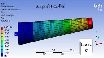 Static Structural I Tapered Bar I Problem 6 | ANSYS Workbench I Basic Tutorials