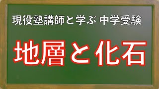 【中学受験 理科】地層と化石（初級・用語暗記）中１教科書