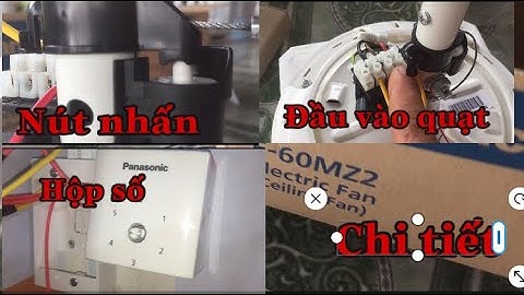 Cách lắp đặt quạt trần panasonic F-60MZ2 chi tiết| anh thợ đụng
