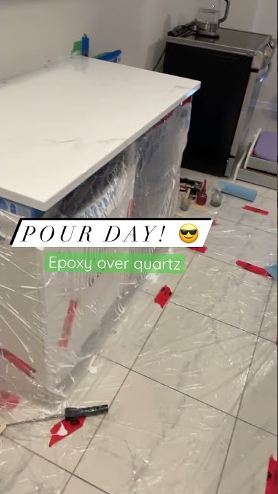 Download lagu Epoxy over quartz! White marble.