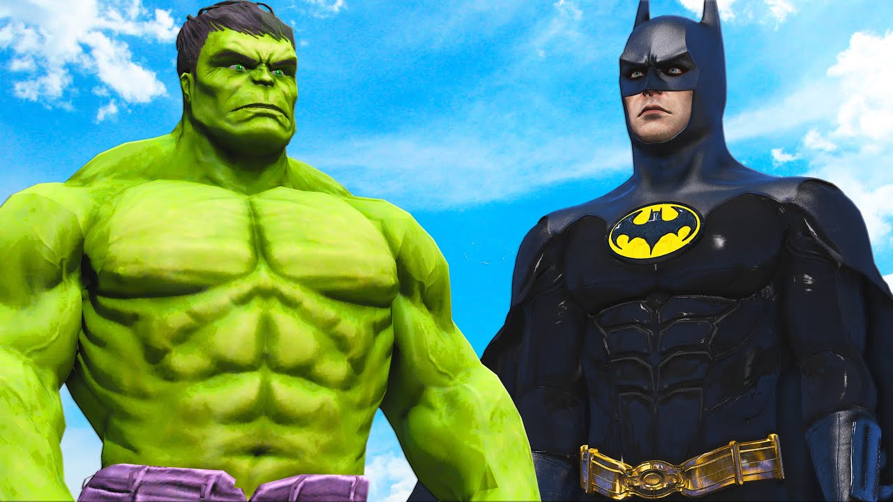 BIG HULK VS BATMAN - 1980s Classic Batsuit vs Hulk - YouTube