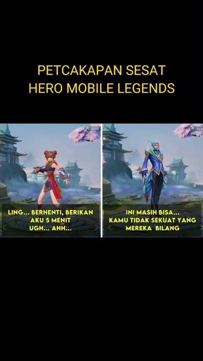 PERCAKAPAN SESAD HERO MOBILE LEGENDS dijamin ngakak😂 #shorts #mlbb #mobilelegends