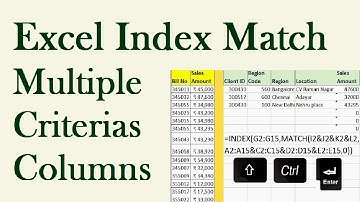 Indexmatch met meerdere criteria | excel meerdere kolommen match
