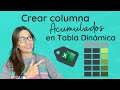 🕜 En 1 min - Crear una columna ACUMULADOS en T. DINAMICA en EXCEL.