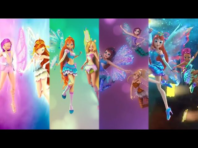 Winx Club: All 3D/CGI Transformations - Enchantix to Mythix! - YouTube