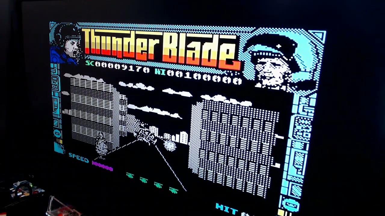 ZX Spectrum, Thunder Blade, 81320 points - YouTube