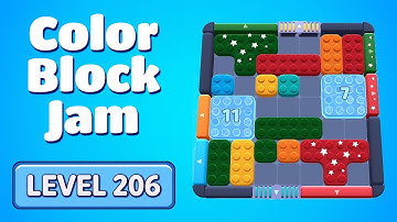 Color Block Jam Level 206 Solution Walkthrough