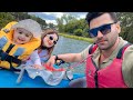Chia ka 1st Boating experience 🤩❤️
